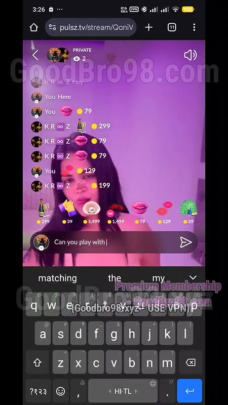 Unknown Model Topless Live With Face2