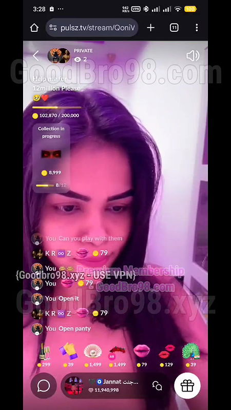 Unknown Model Topless Live With Face2