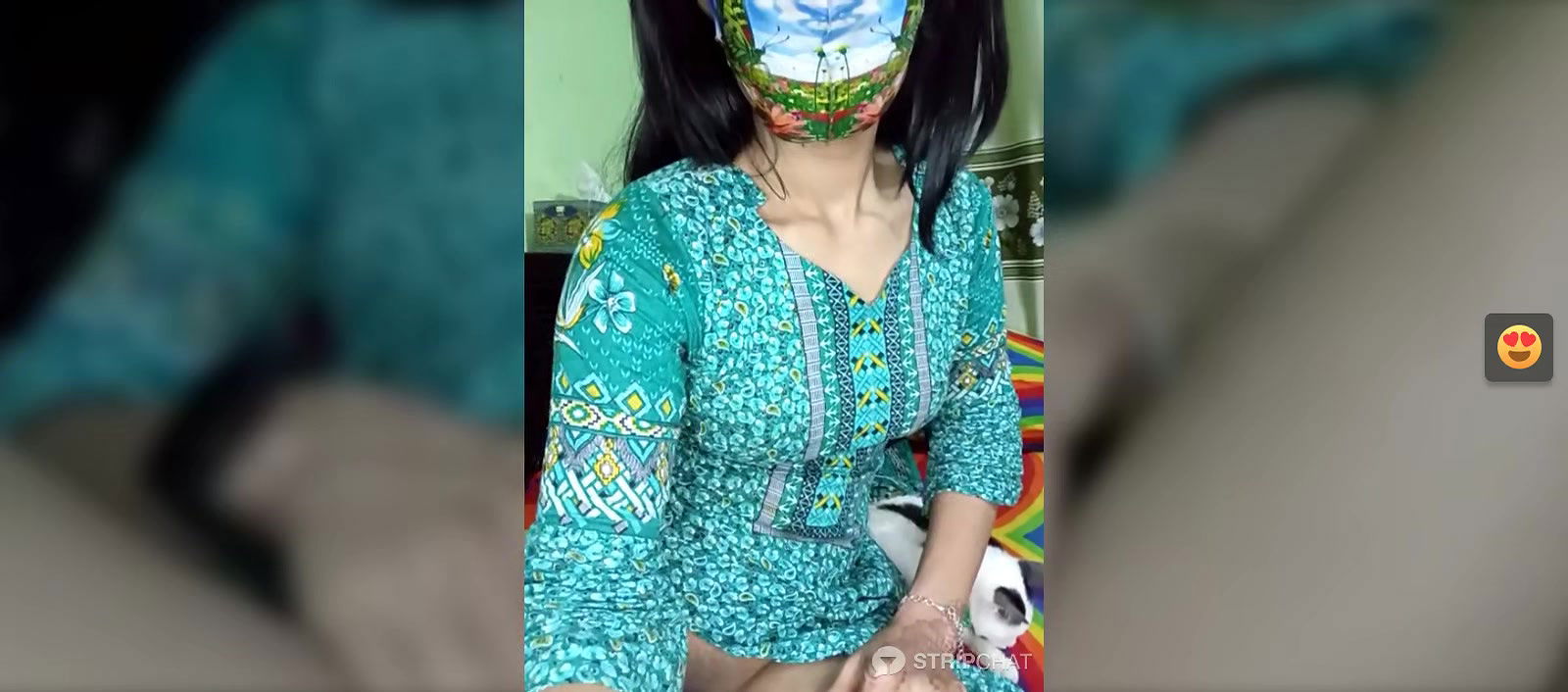 Hot Desi in Green Salwar Fingering her pussy 22