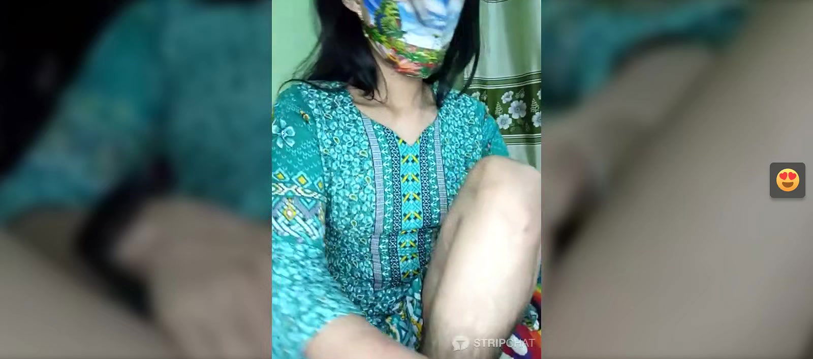 Hot Desi in Green Salwar Fingering her pussy 22