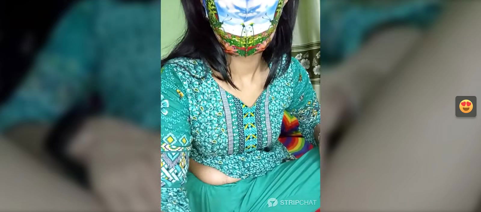 Hot Desi in Green Salwar Fingering her pussy 22