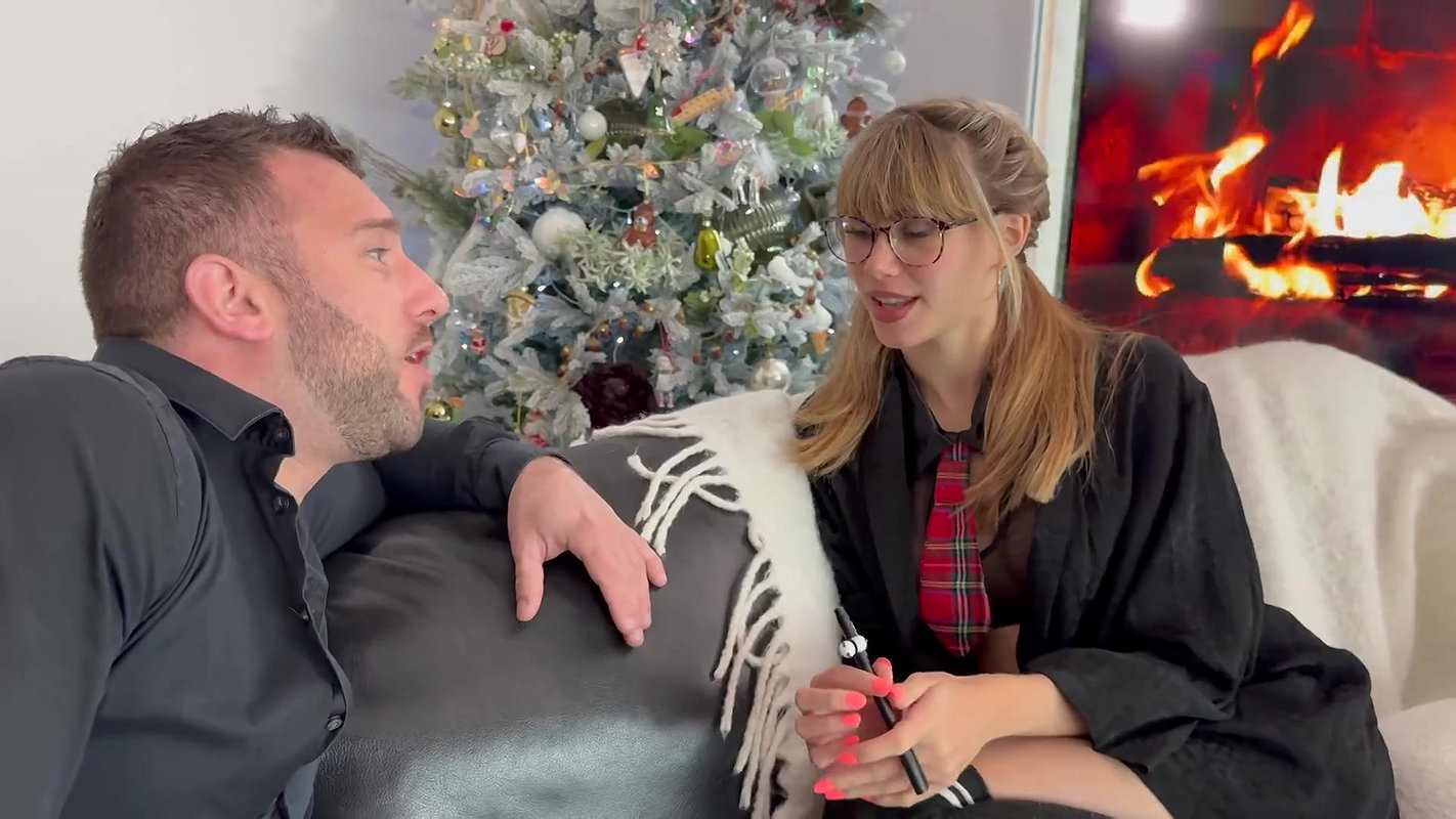 Jacquie Et Michel TV with Angele Ice in Angele Ice takes a bite out of her Spanish teacher…