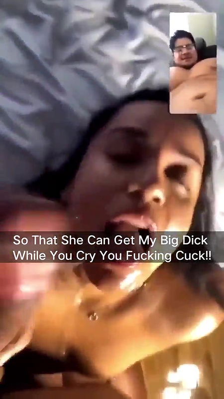 Mom sucking BBC while son jerking on vc 22