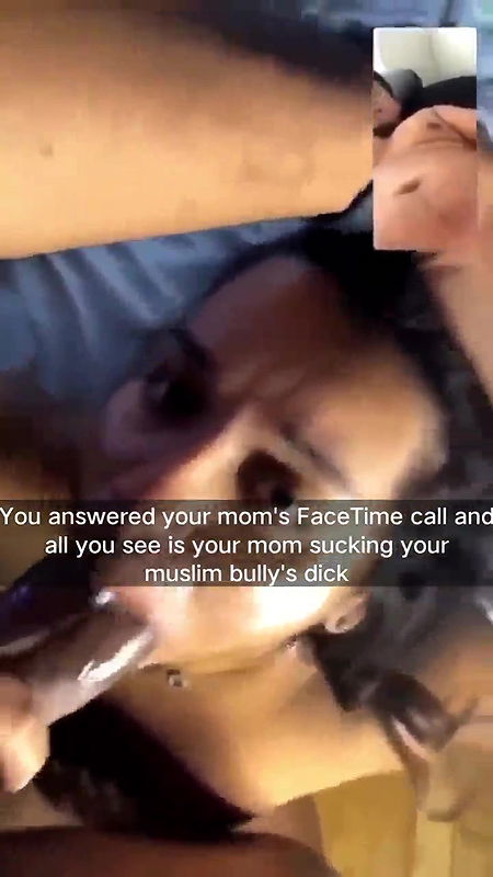 Mom sucking BBC while son jerking on vc 22