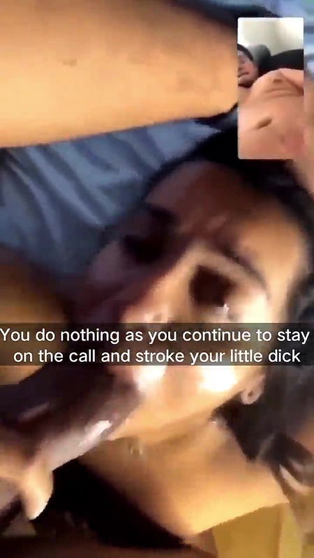 Mom sucking BBC while son jerking on vc 22