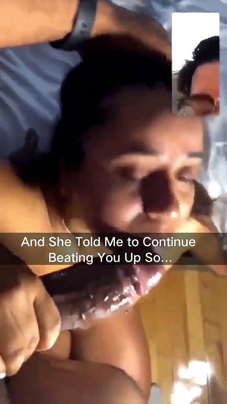 Mom sucking BBC while son jerking on vc 22