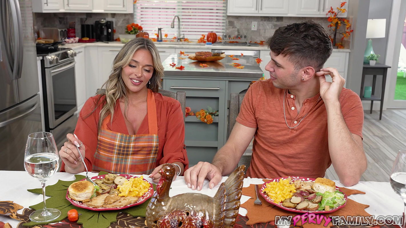 My Pervy Family with Armani Black in Thanksgiving Secrets