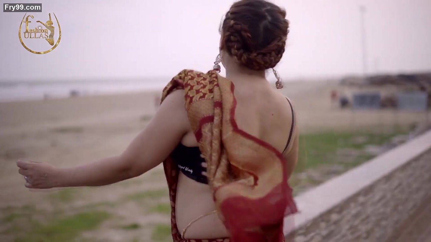 Dolon with her Red Color Georgette Saree – Fashion Ullas