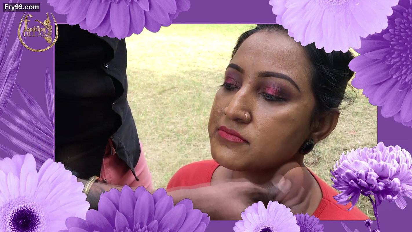 MILI PRINTED SAREE WITH MAKEUP TUTORIAL FASHION ULLAS FASHION VLOG