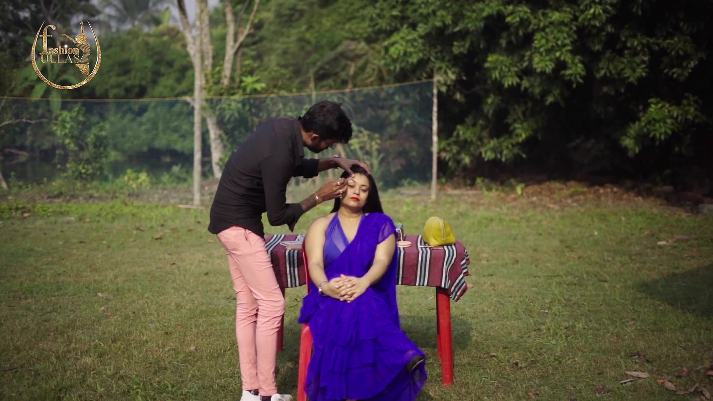 Nila in Black Saree Photoshoot Fashion Ullas