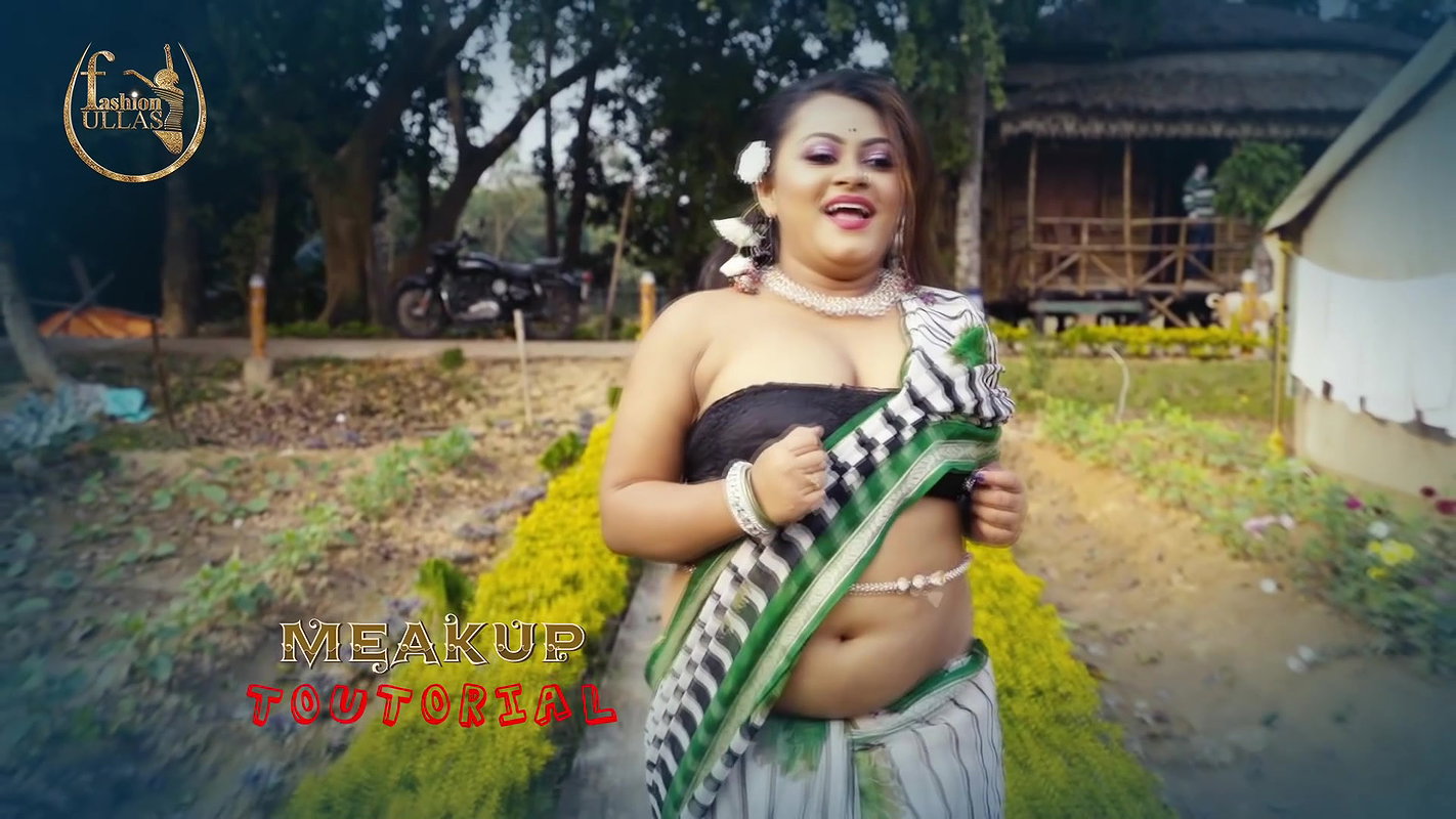 POULAMI PRINTED SAREE WITH MAKE OVER FASHION ULLAS FASHION VLOG