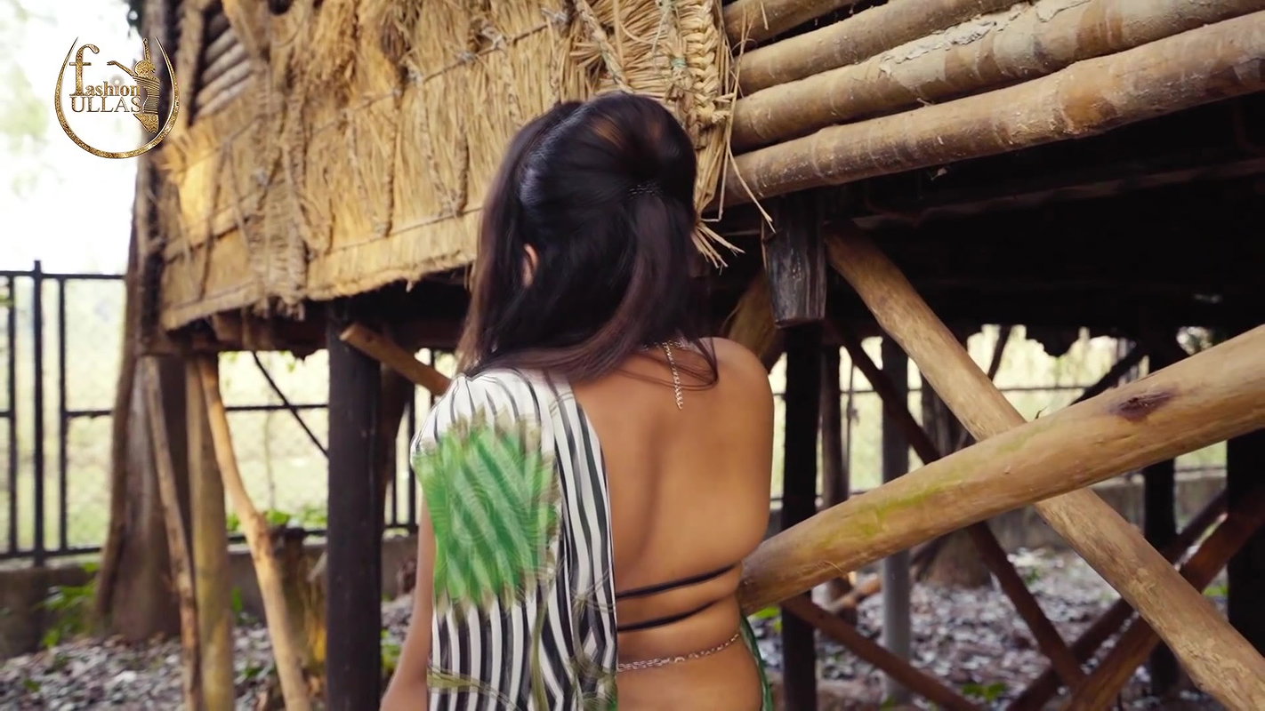 POULAMI PRINTED SAREE WITH MAKE OVER FASHION ULLAS FASHION VLOG