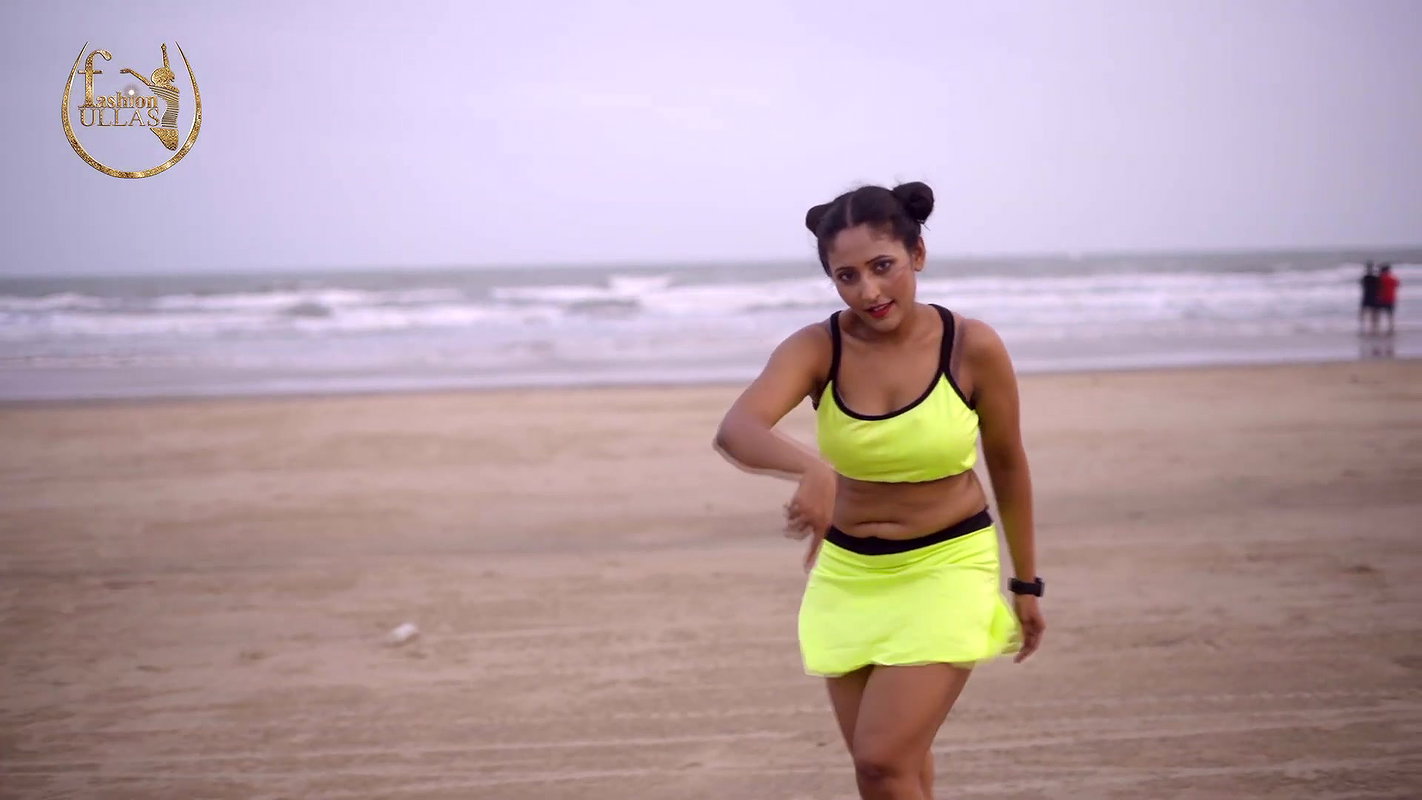 Smita Sana in Nenon Color Swimsuit on Sea Beach _ Fashion Ullas