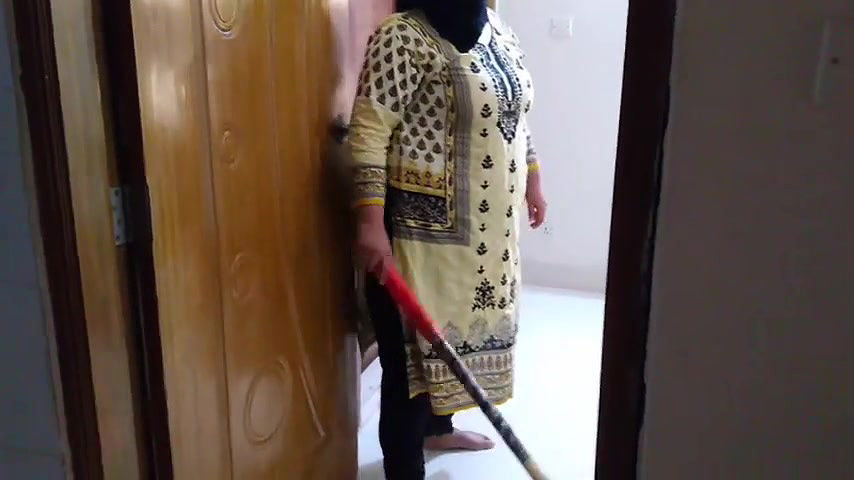 I Fuck My Stepbrother’s Hot Wife When She Clean My Bed Room!