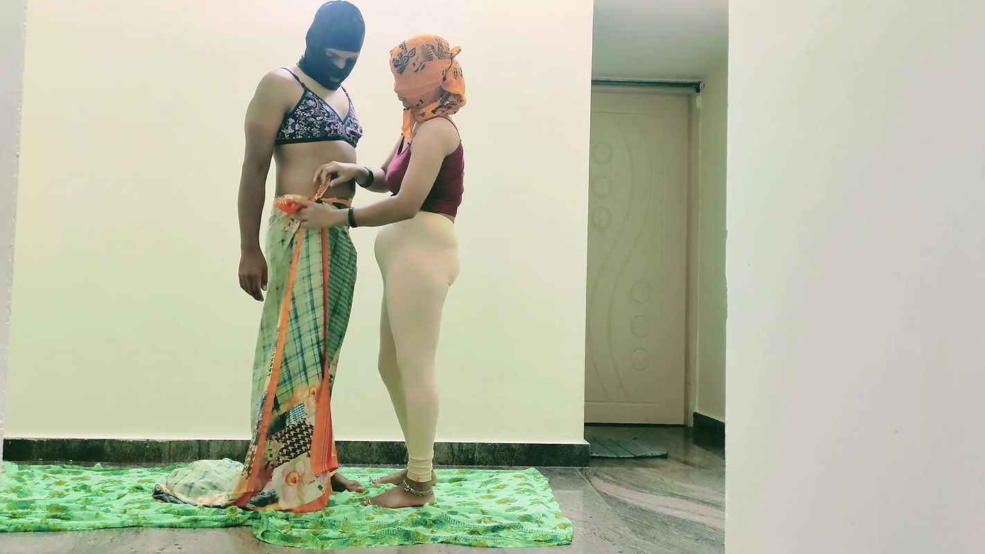 Desi Sissy Boyfriend Wearing Saree and Fucking Girlfriend