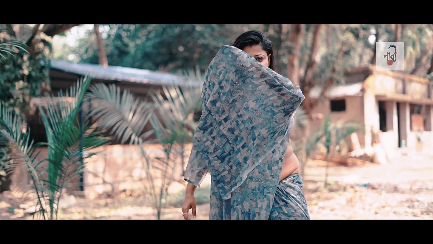 Arpita  Blue Print Saree 5