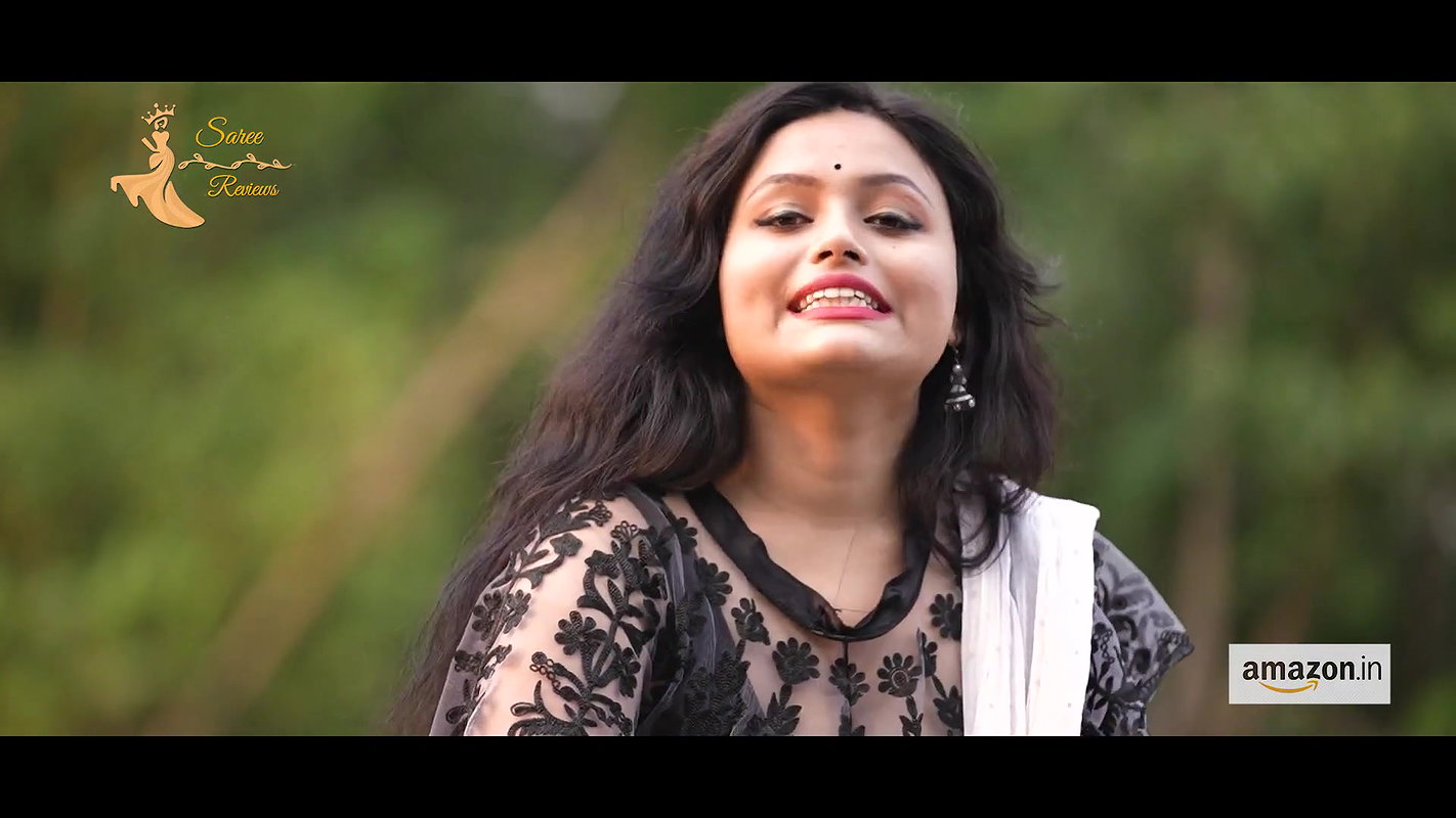 Bidisha White Chiffon saree lover naari nandini nayek navel saree lover saree Fashion 2022