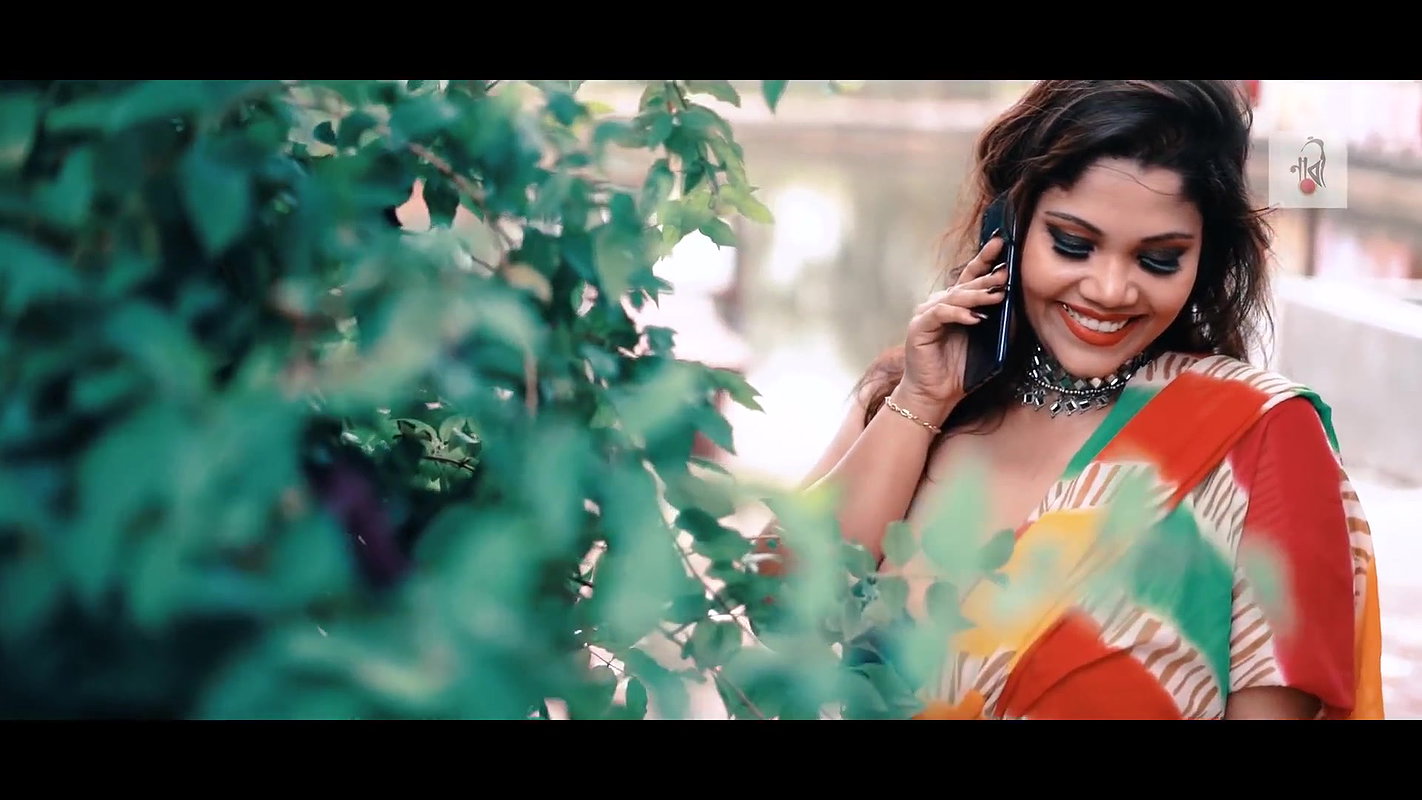 Colorful Rai  Saree Modeling Video  Multi Color Saree  NAARI