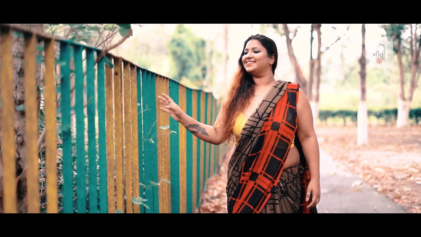 Expression Video  NAARI Feat Puja  Check Print Saree  Full HD  2021_1080p