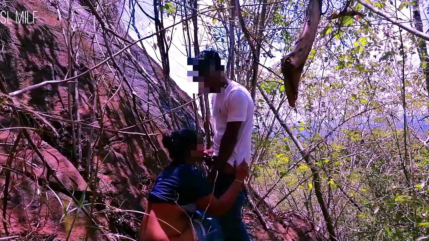 Risky Quick Public Sex in Jungle with Big Tits Girl Friend