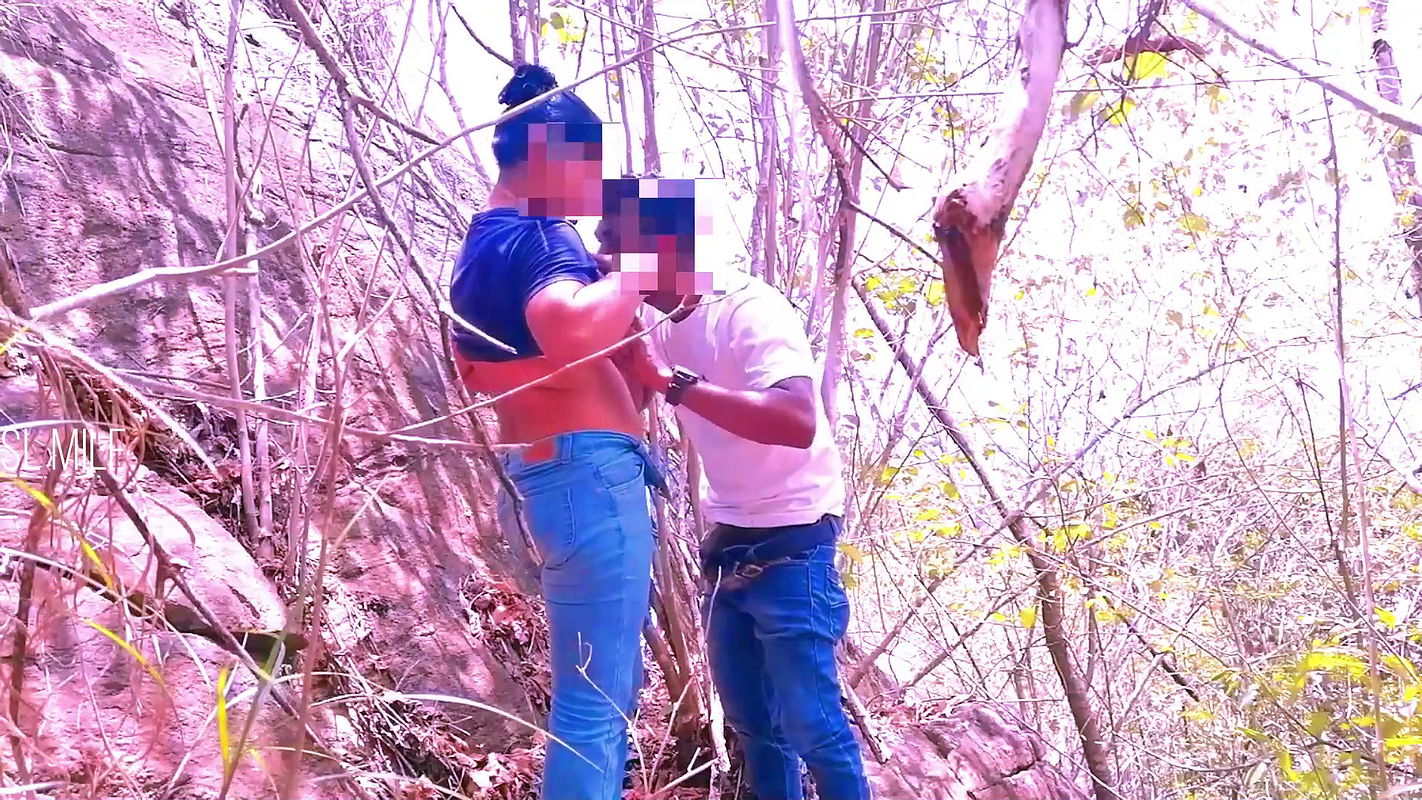 Risky Quick Public Sex in Jungle with Big Tits Girl Friend