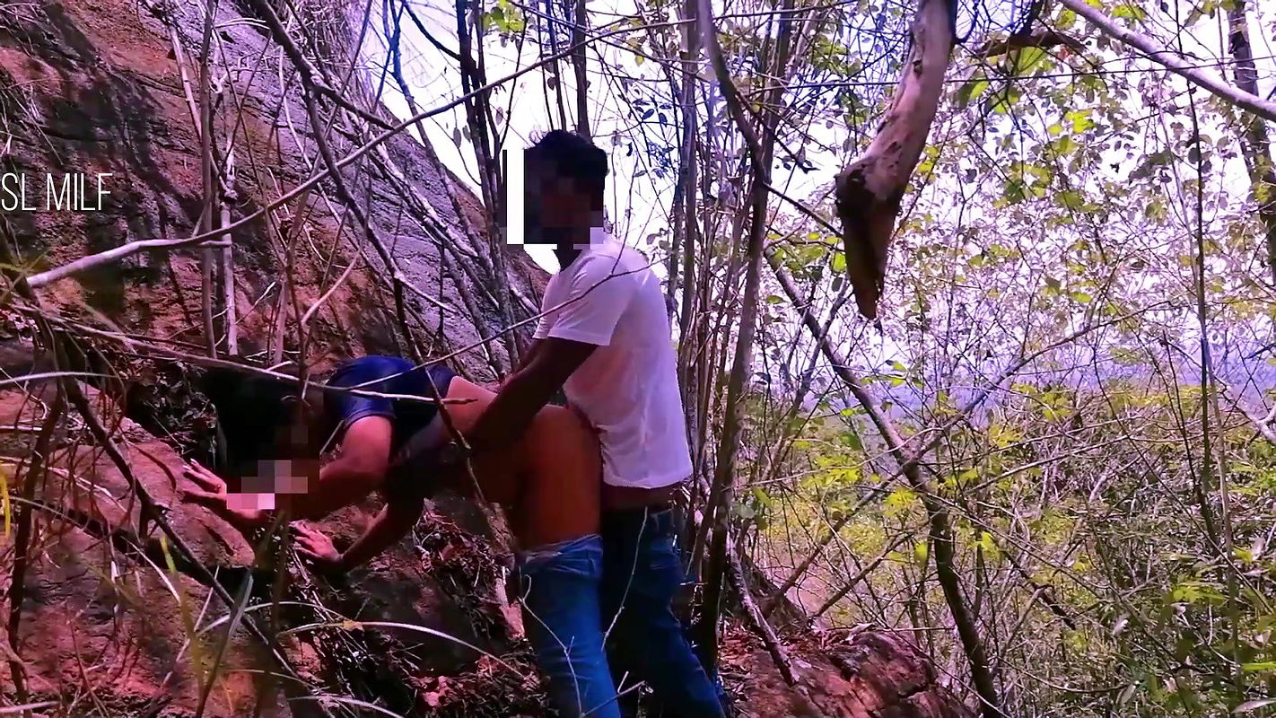 Risky Quick Public Sex in Jungle with Big Tits Girl Friend