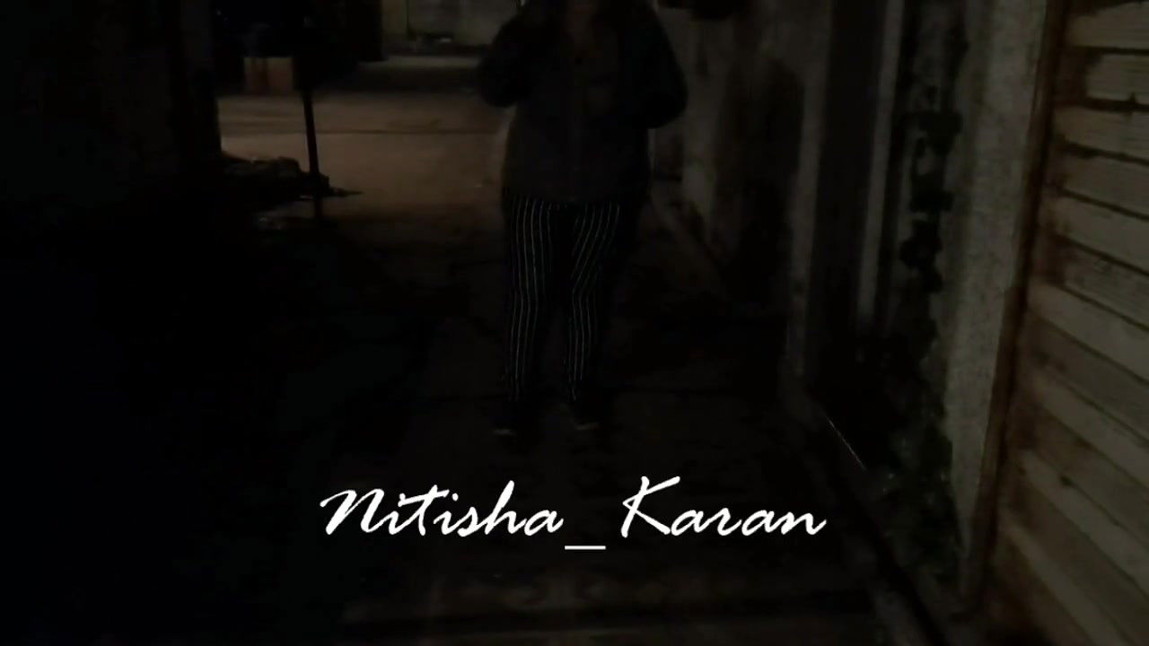 Road Side Topless Dare with Some Trafiic in Background