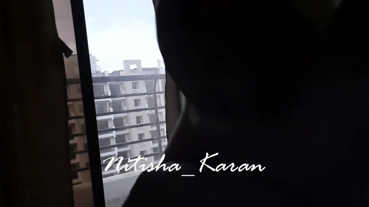 Road Side Topless Dare with Some Trafiic in Background