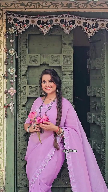 jolly bhatia sexy navel in pink saree 22