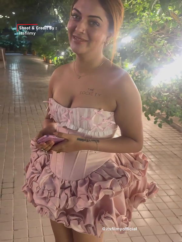 KUSHI SEXY AND BOLD HOTTIE IN GLAM MINI SKIRT OFF SHOULDER DRESS 22