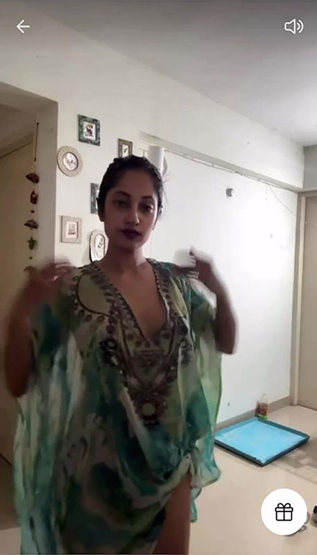 Hot Princess Sanam Tango Group Showing Boobs in See through 3 Clips With Face 23