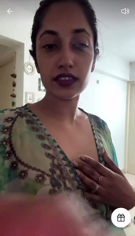 Hot Princess Sanam Tango Group Showing Boobs in See through 3 Clips With Face 23