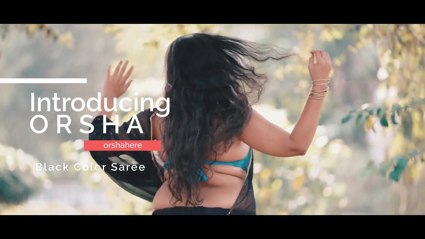 Introducing Orsha  Debut Episode  Black Saree Fashion Video  NAARI