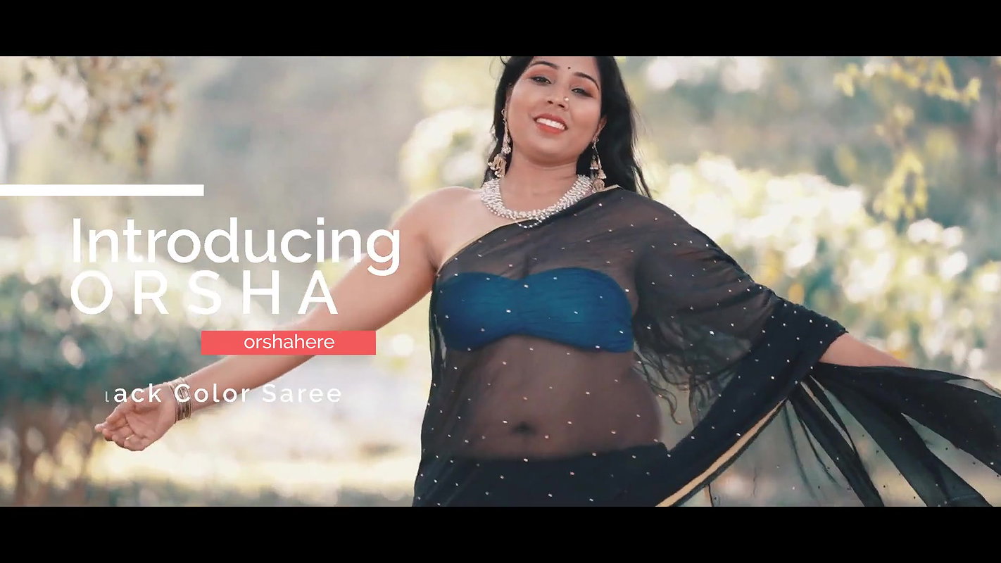Introducing Orsha  Debut Episode  Black Saree Fashion Video  NAARI