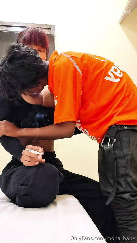 Hot shemale mona babe Ass fucked by Swiggy delivery boy 22