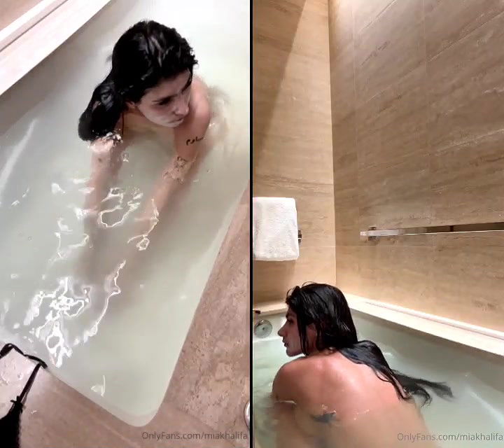 Mia Khalifa onlyfans bathtub live 23