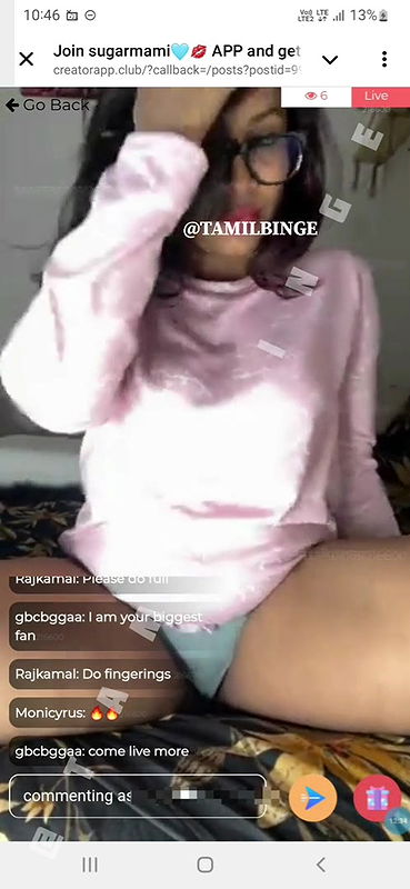 Tamil Insta Model Veena Thara Premium Live Show 22
