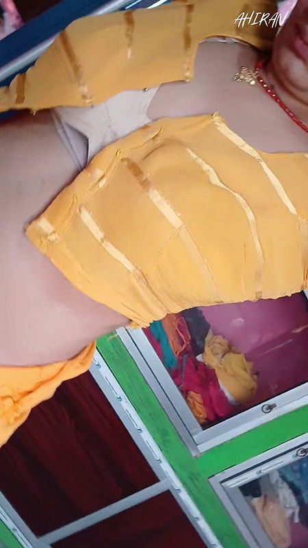 Asian Indian Girl Review and Foreplay with Her Boobs