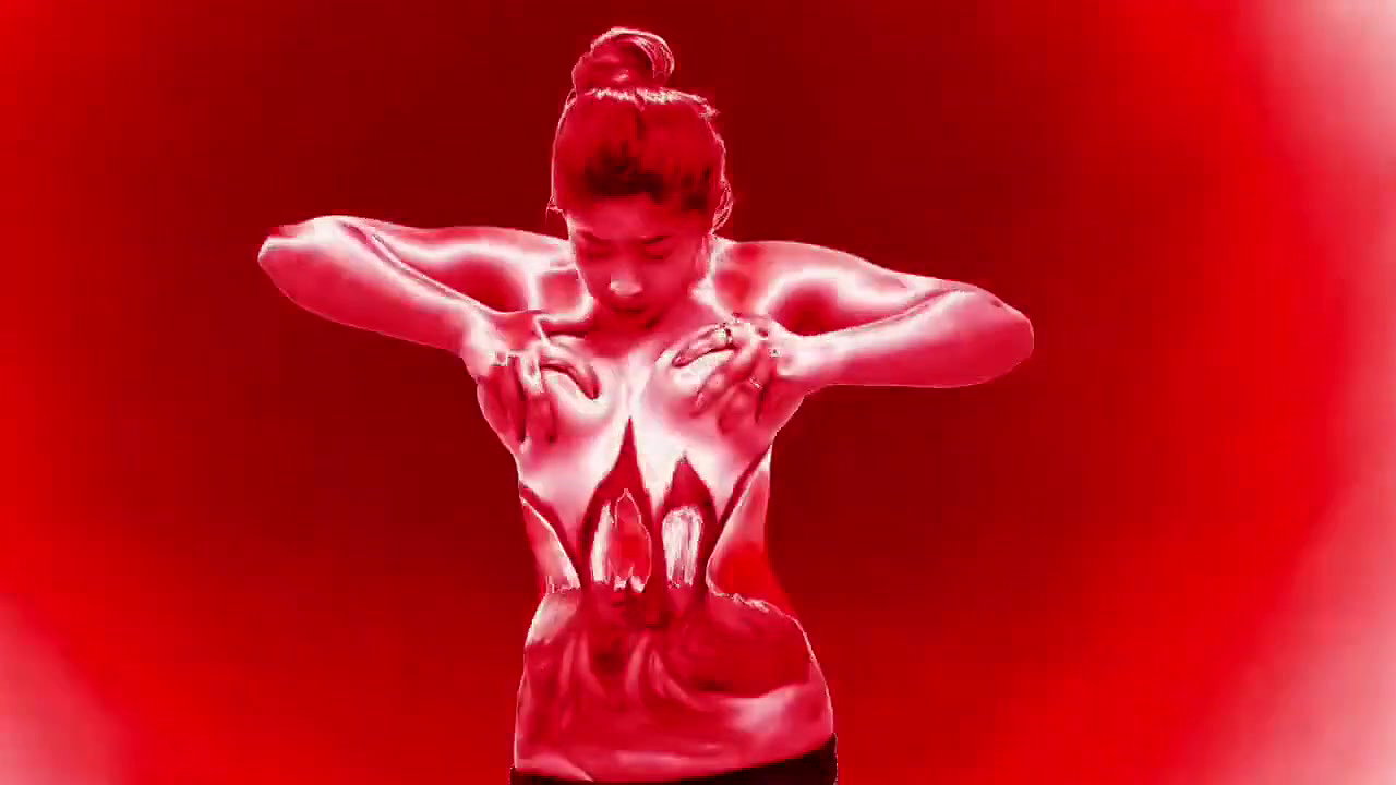 Neelam body painting nipples exposed