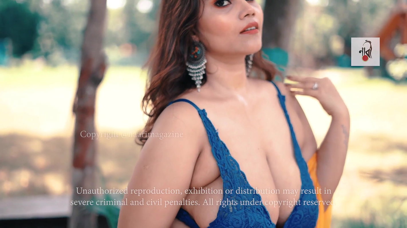 Rai in saree with net blouse