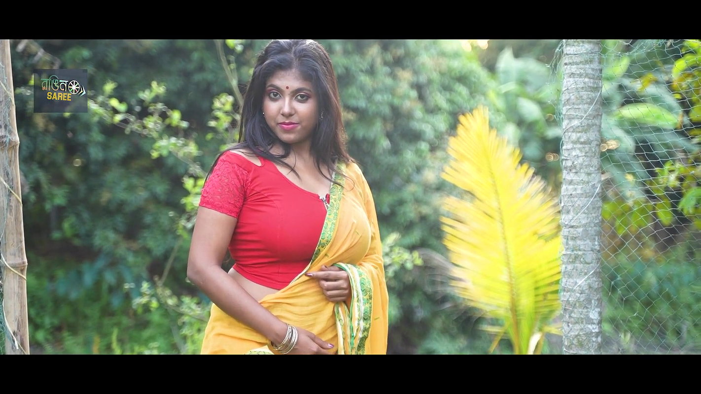 ROOHI ROY – YELLOW COLOR  – NANDINI NAYEK NAARI SAREE – FASHION VIDEO – FULL HD – 2022