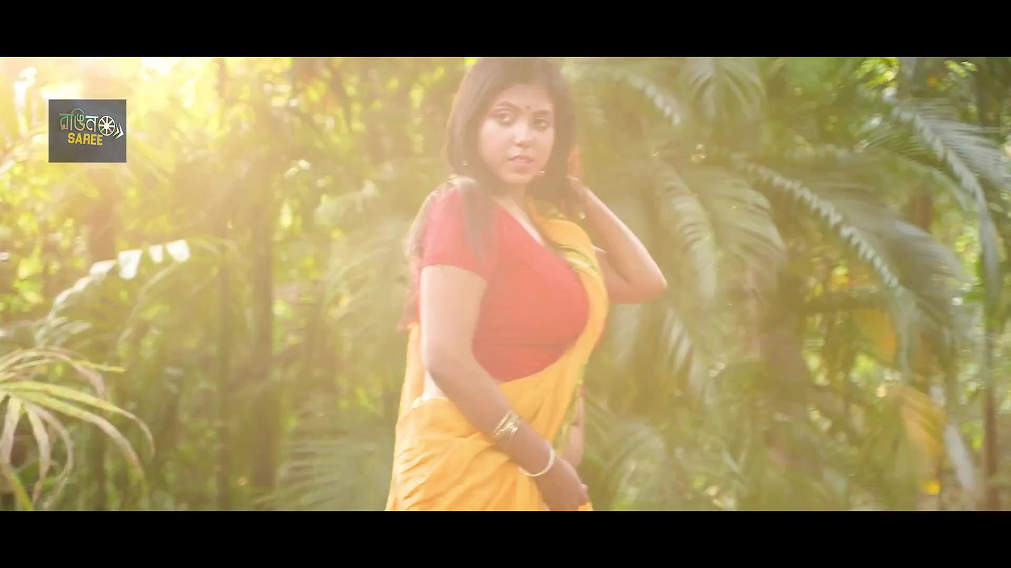 ROOHI ROY – YELLOW COLOR  – NANDINI NAYEK NAARI SAREE – FASHION VIDEO – FULL HD – 2022