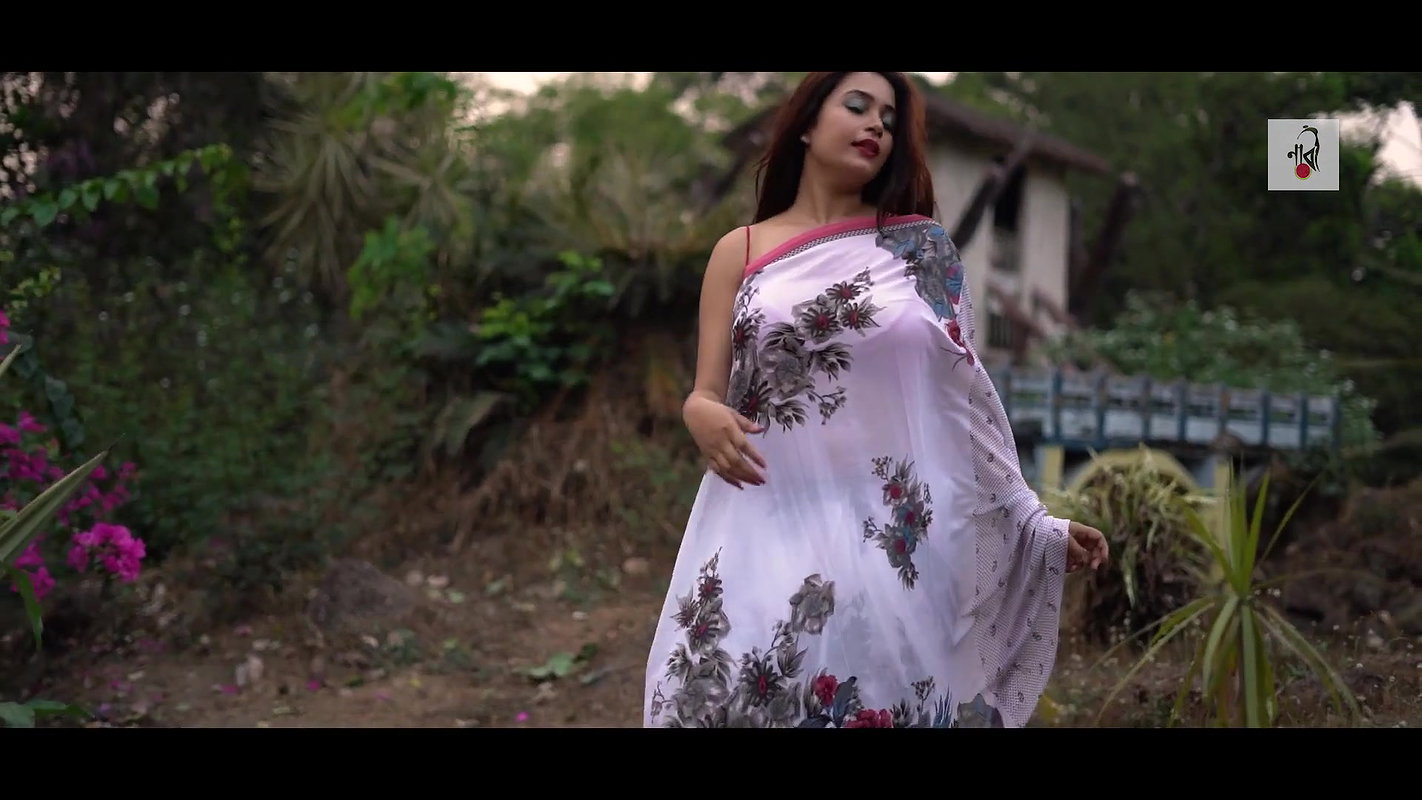 saree Expression Video  NAARI Feat Rimpi  White Print Saree  Full HD  2021_1080p