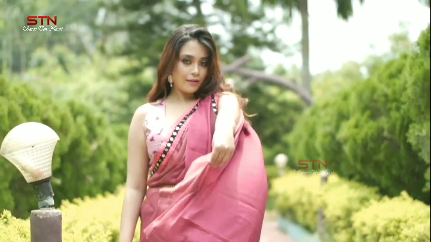 Saree Lover 2021   FT. Bong Sensation Rimpi In Maroon Saree    Saree Fashion   Saree Teh Naari