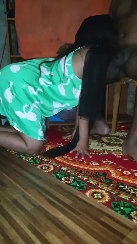 Submissive Hotwife Gagging Deep Throat and Cum in Pussy