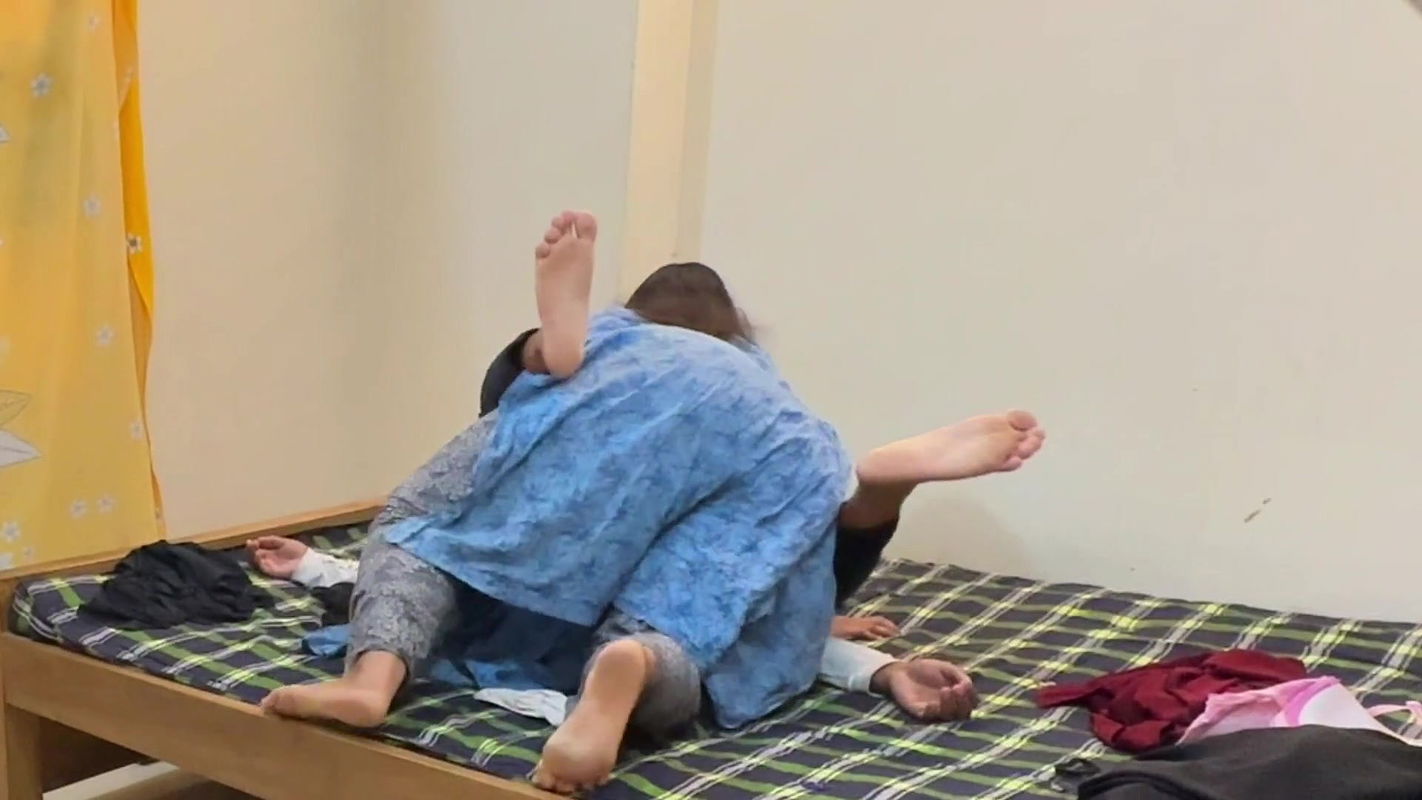 Thief Enters Aunty’s Room & Try to Tie Her but She Caught Him & Tied up, Then Fuck Him & She Gets Rough Anal Fuck From Thief