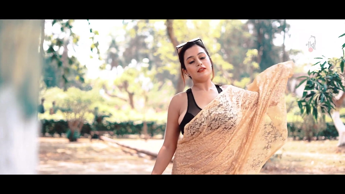 Saree Sundari  NAARI Feat Rimpi  Cream Color Saree  Full HD  2021_1080p