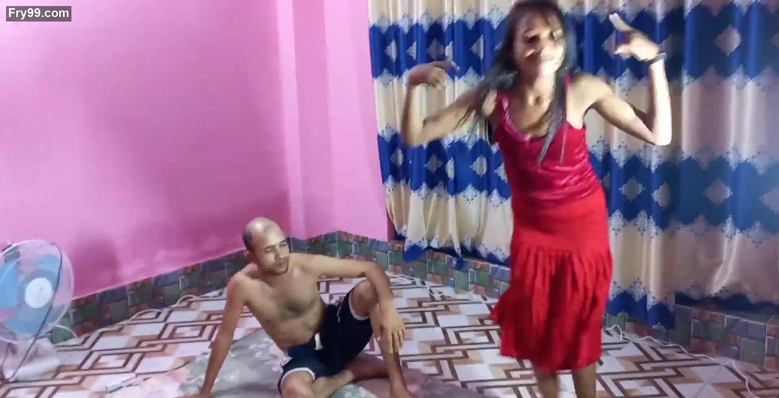 Hot sexy bikini black fust dance letter Fuck her Two boyfriends with sex