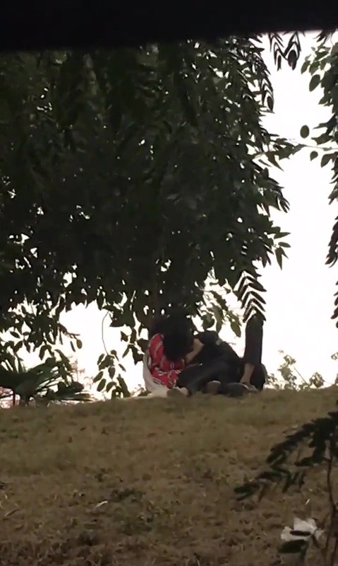 Desi lover fun in park