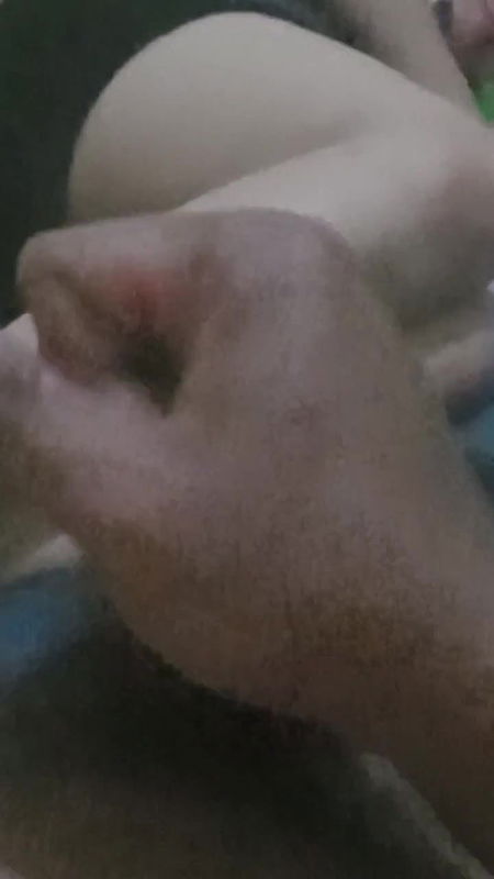 Cock Jerking in Front of New Maid